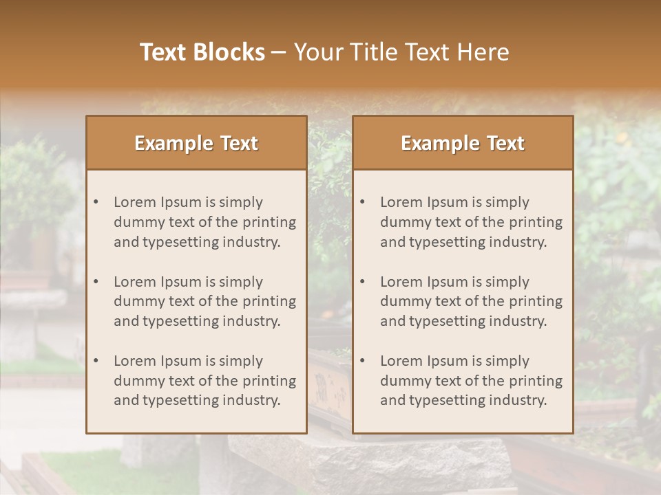 Garden Technique Japanese PowerPoint Template