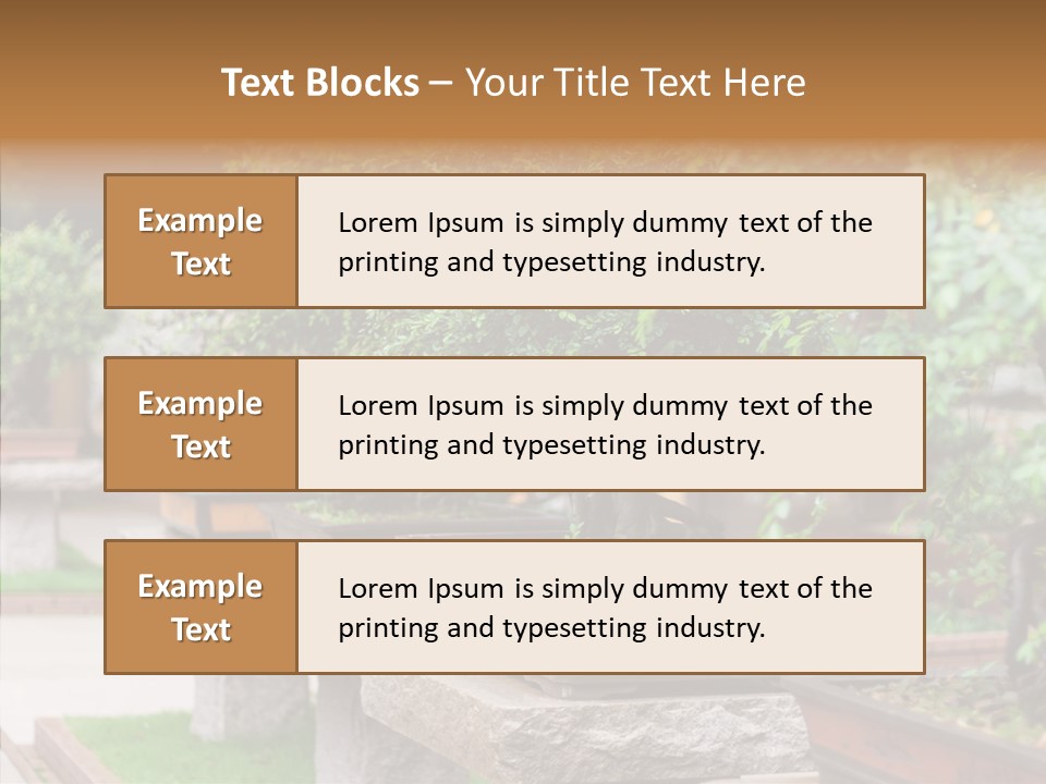 Garden Technique Japanese PowerPoint Template