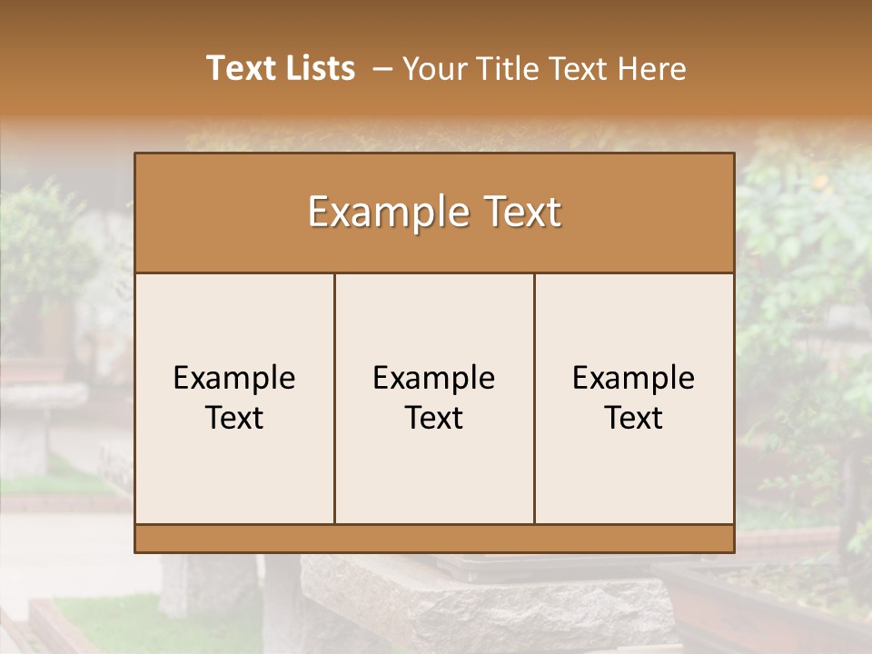 Garden Technique Japanese PowerPoint Template