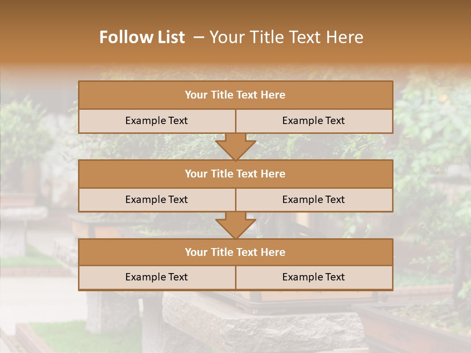 Garden Technique Japanese PowerPoint Template