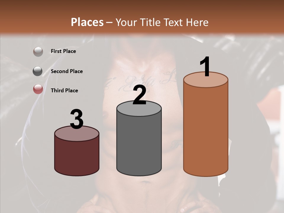Power Bodybuilder Man PowerPoint Template