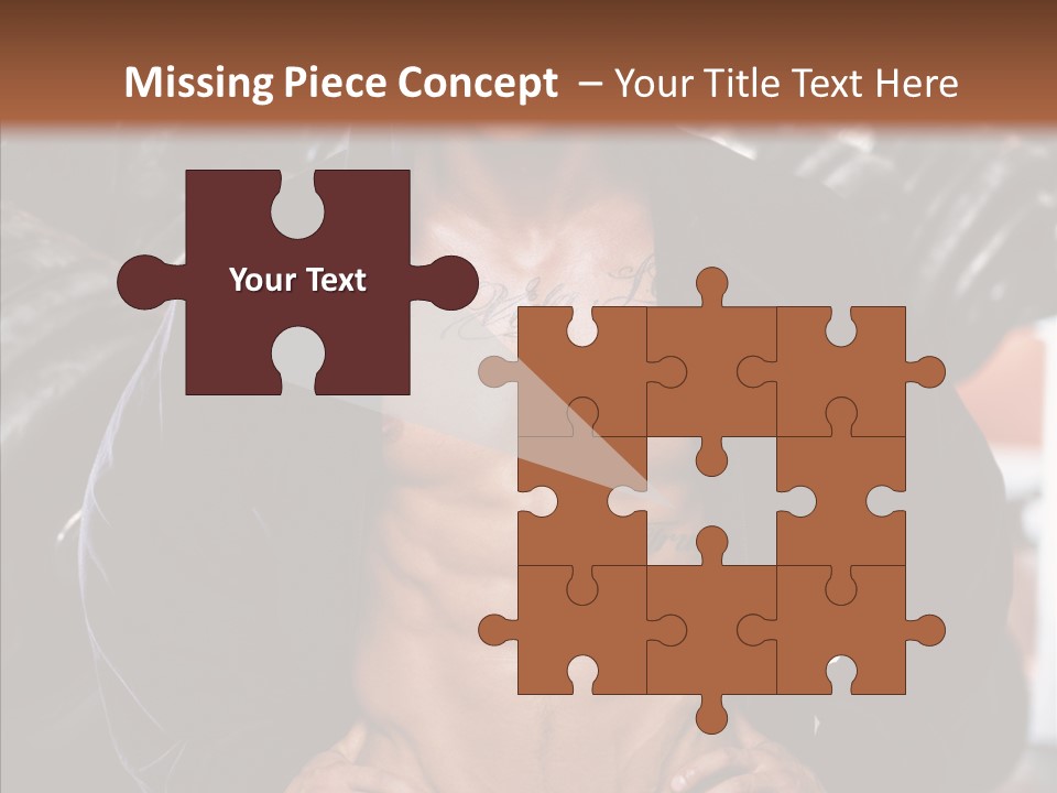 Power Bodybuilder Man PowerPoint Template