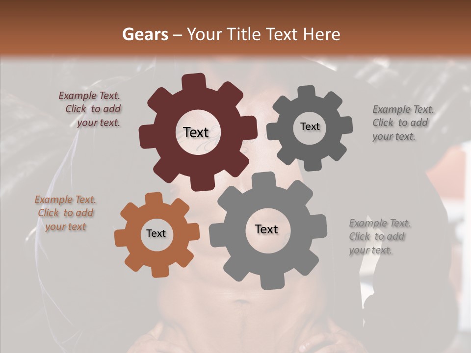 Power Bodybuilder Man PowerPoint Template