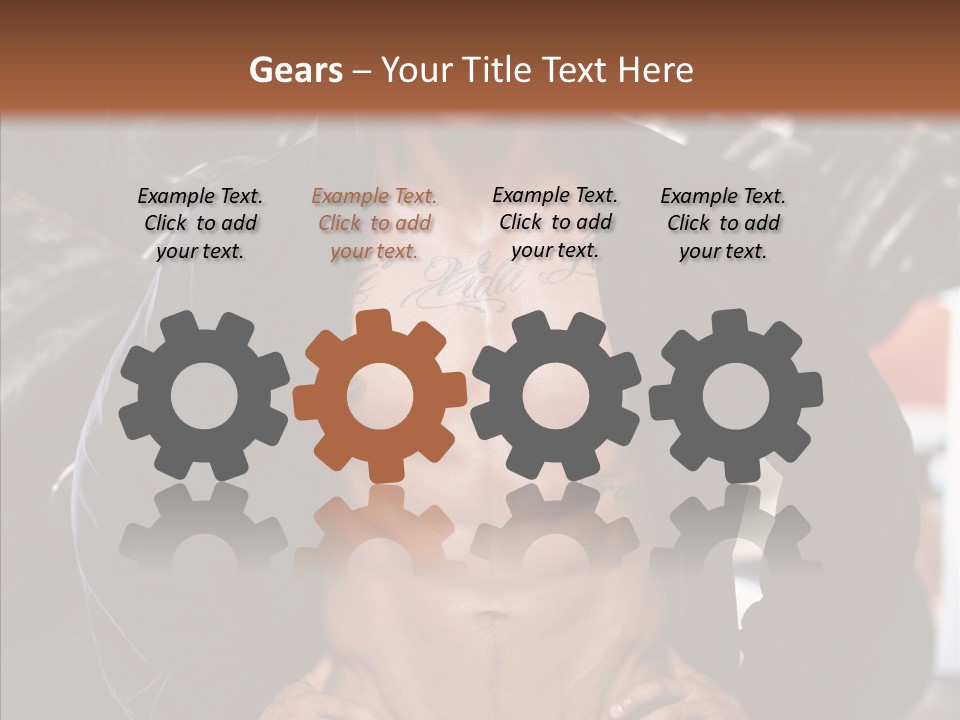 Power Bodybuilder Man PowerPoint Template