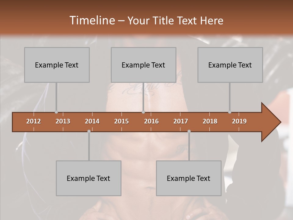 Power Bodybuilder Man PowerPoint Template
