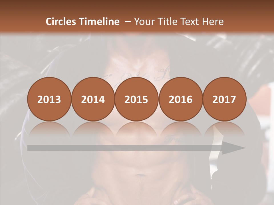 Power Bodybuilder Man PowerPoint Template