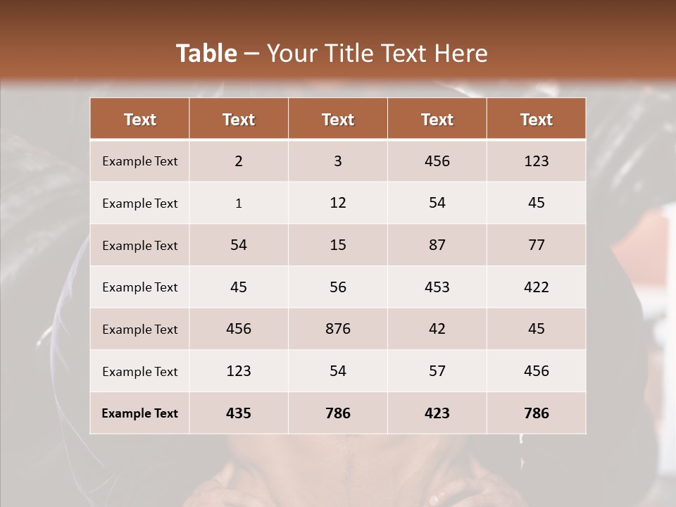 Power Bodybuilder Man PowerPoint Template