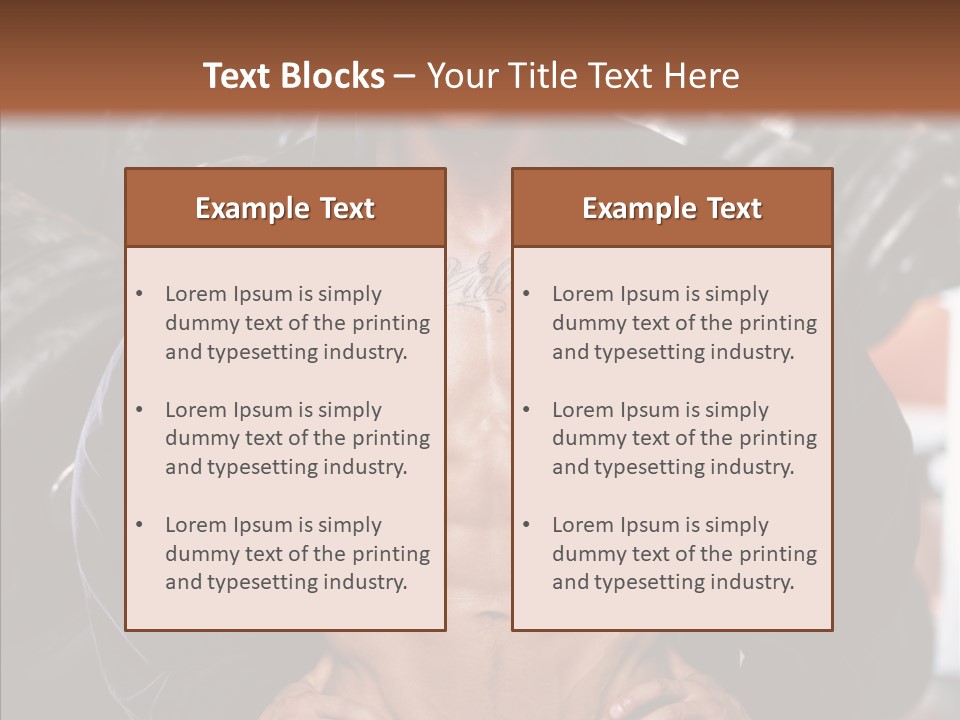 Power Bodybuilder Man PowerPoint Template