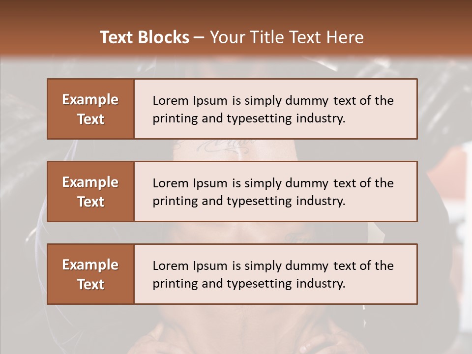 Power Bodybuilder Man PowerPoint Template