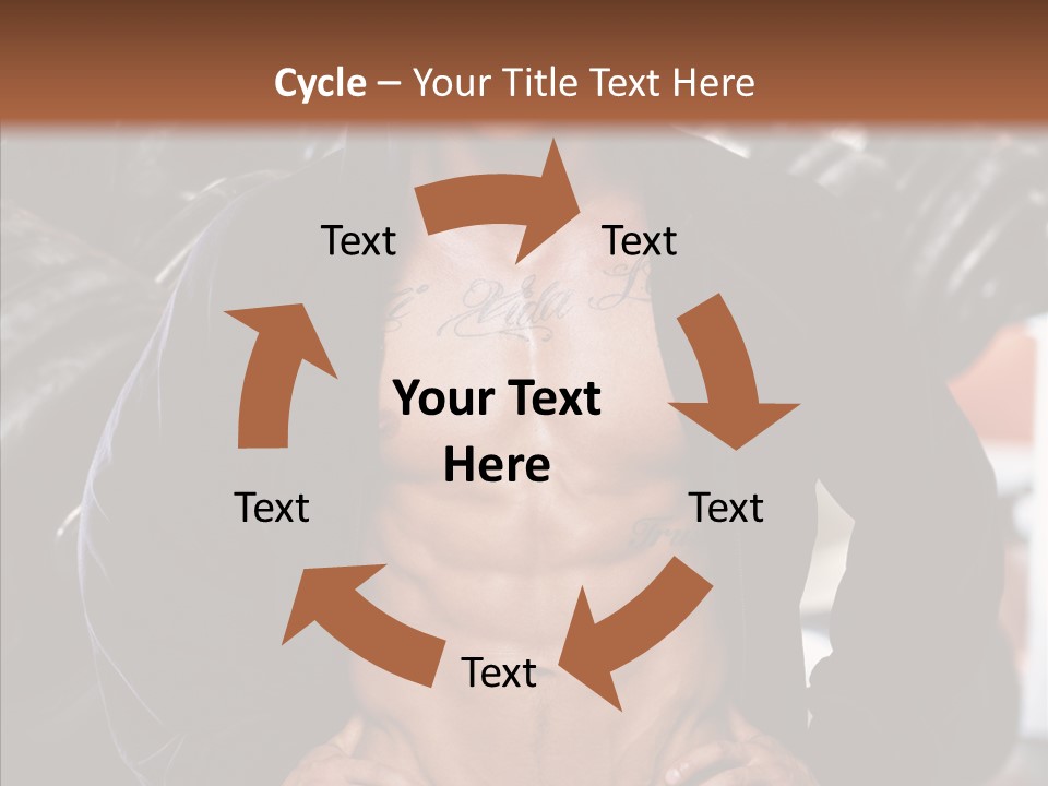 Power Bodybuilder Man PowerPoint Template