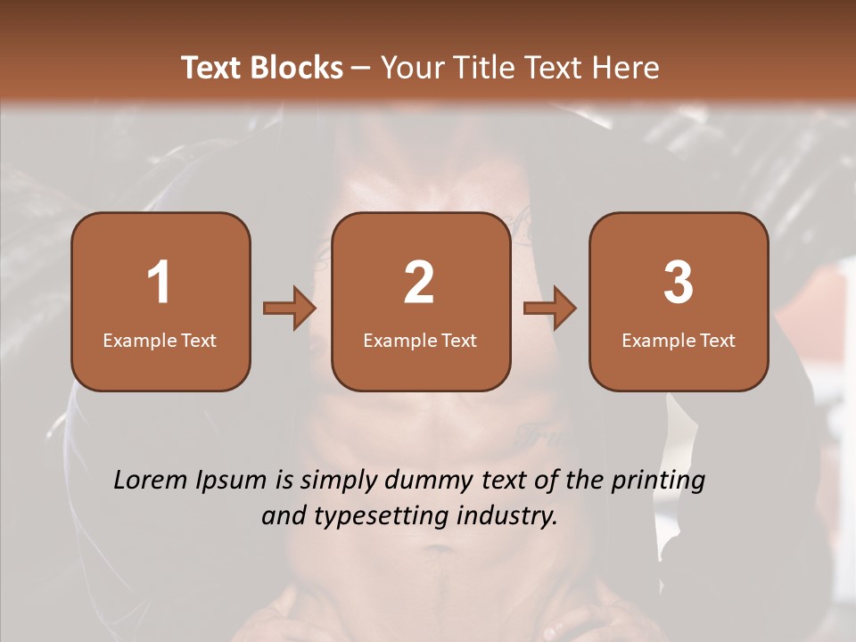 Power Bodybuilder Man PowerPoint Template