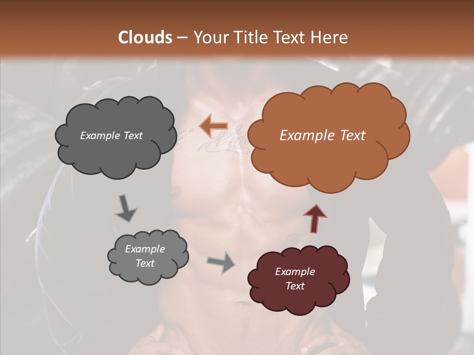 Power Bodybuilder Man PowerPoint Template
