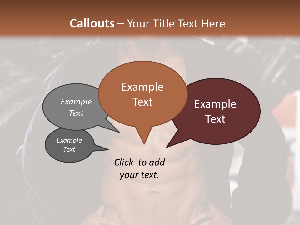 Power Bodybuilder Man PowerPoint Template