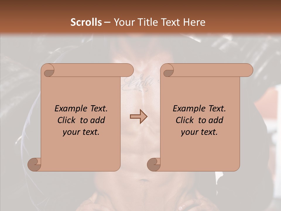 Power Bodybuilder Man PowerPoint Template
