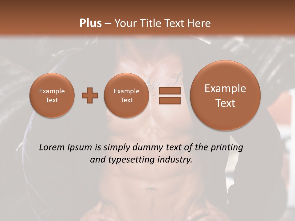 Power Bodybuilder Man PowerPoint Template
