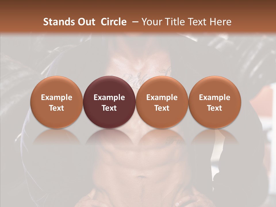 Power Bodybuilder Man PowerPoint Template
