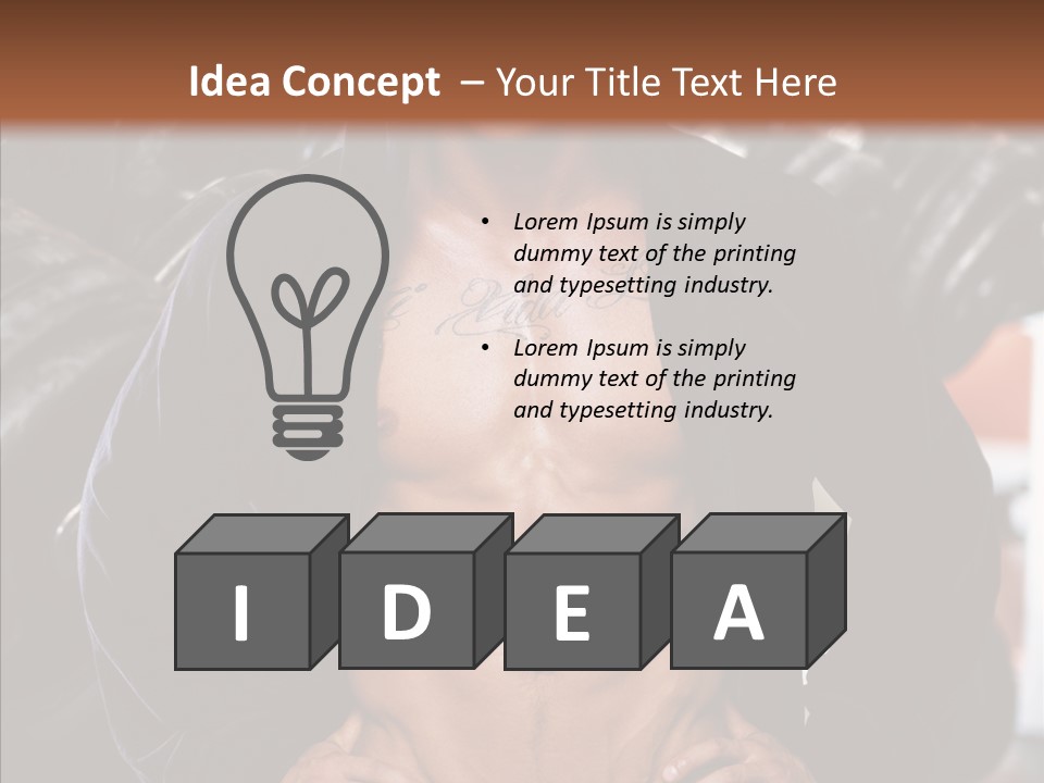 Power Bodybuilder Man PowerPoint Template