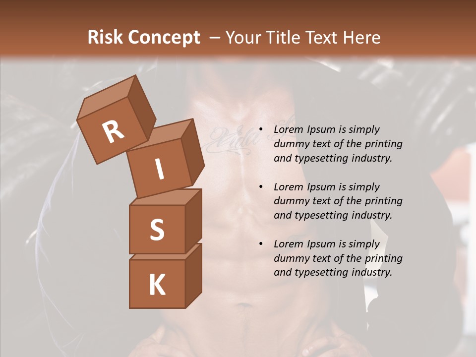 Power Bodybuilder Man PowerPoint Template