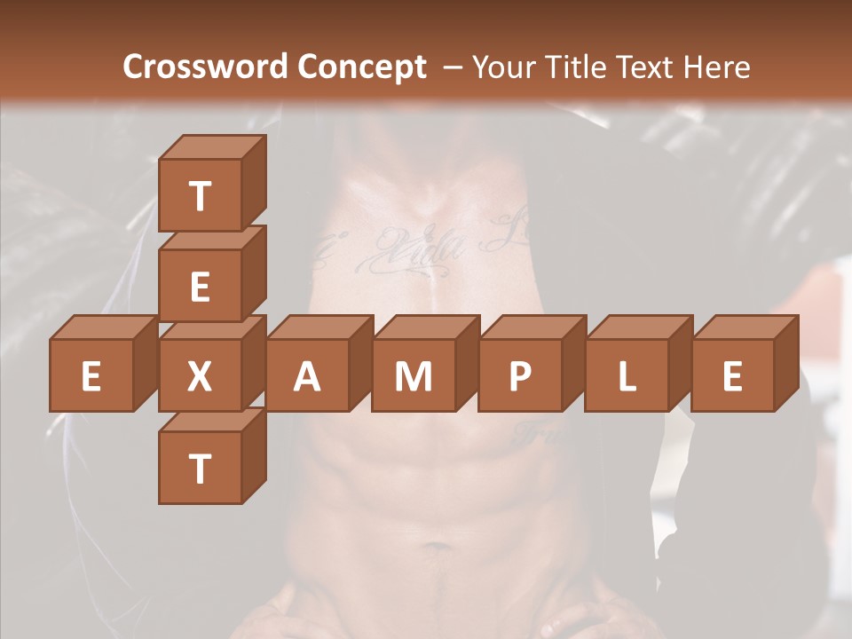 Power Bodybuilder Man PowerPoint Template