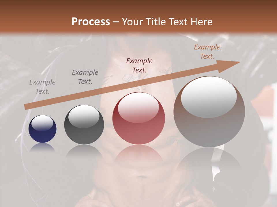 Power Bodybuilder Man PowerPoint Template