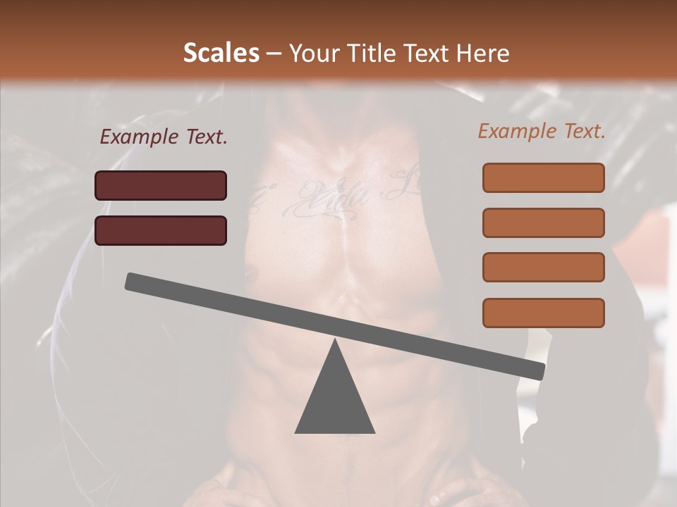 Power Bodybuilder Man PowerPoint Template