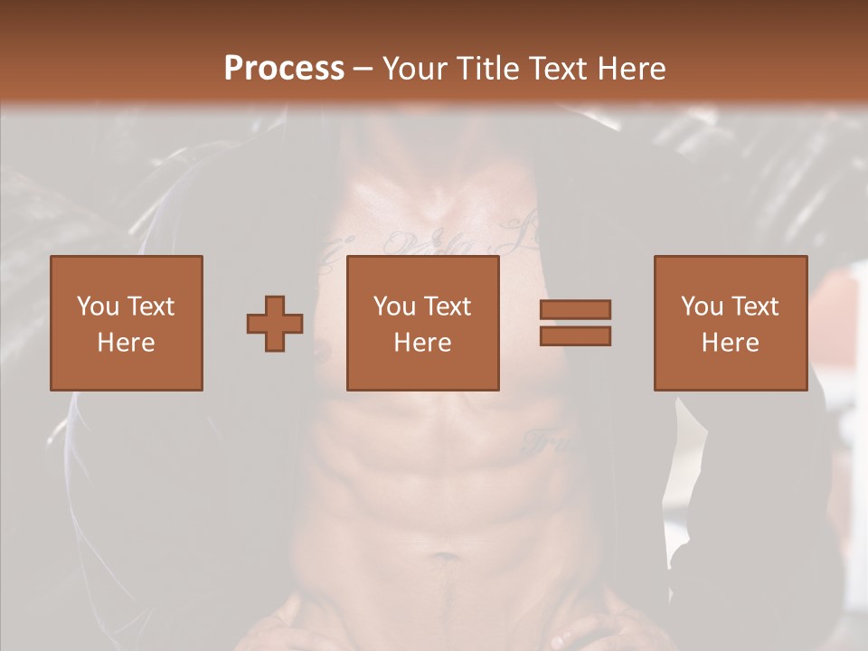 Power Bodybuilder Man PowerPoint Template