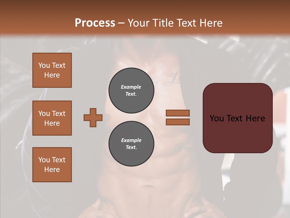 Power Bodybuilder Man PowerPoint Template