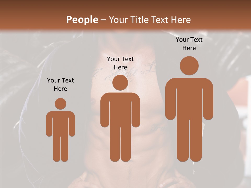 Power Bodybuilder Man PowerPoint Template