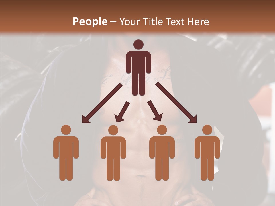 Power Bodybuilder Man PowerPoint Template