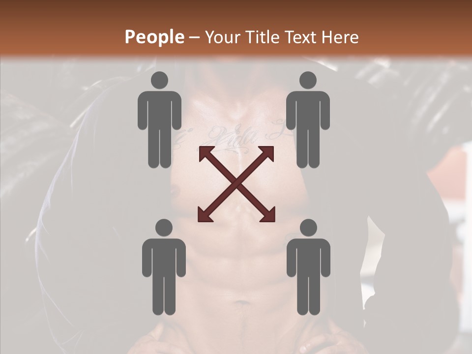 Power Bodybuilder Man PowerPoint Template