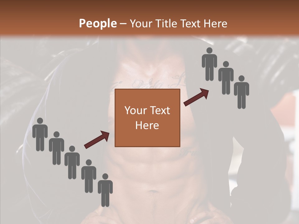 Power Bodybuilder Man PowerPoint Template