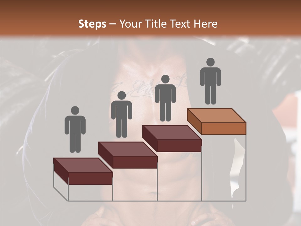 Power Bodybuilder Man PowerPoint Template