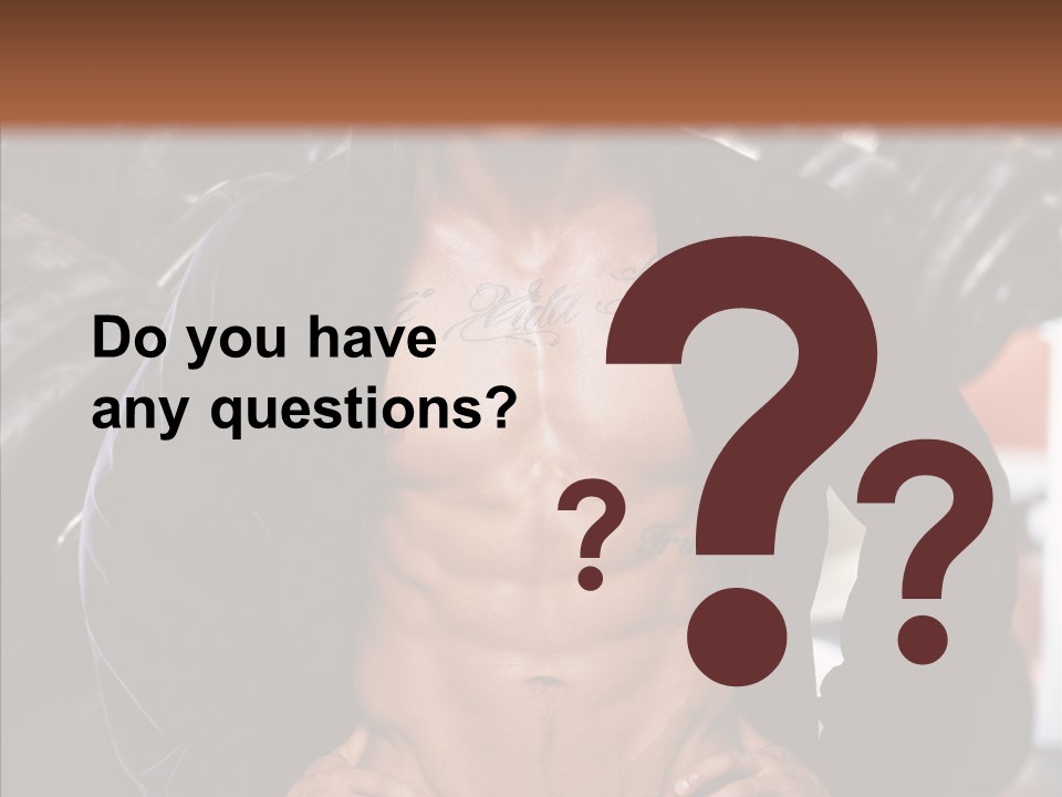 Power Bodybuilder Man PowerPoint Template
