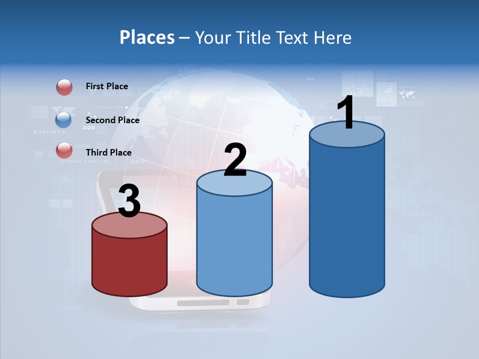 Laptop Smartphone Cloud PowerPoint Template