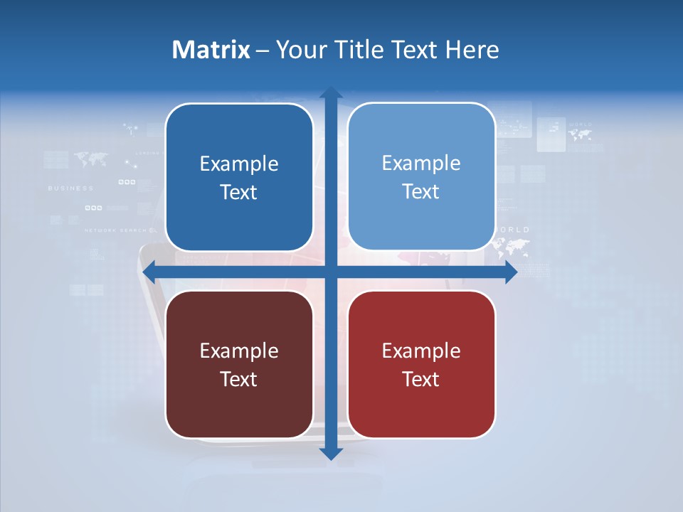 Laptop Smartphone Cloud PowerPoint Template
