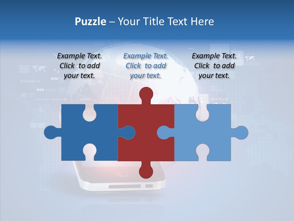 Laptop Smartphone Cloud PowerPoint Template