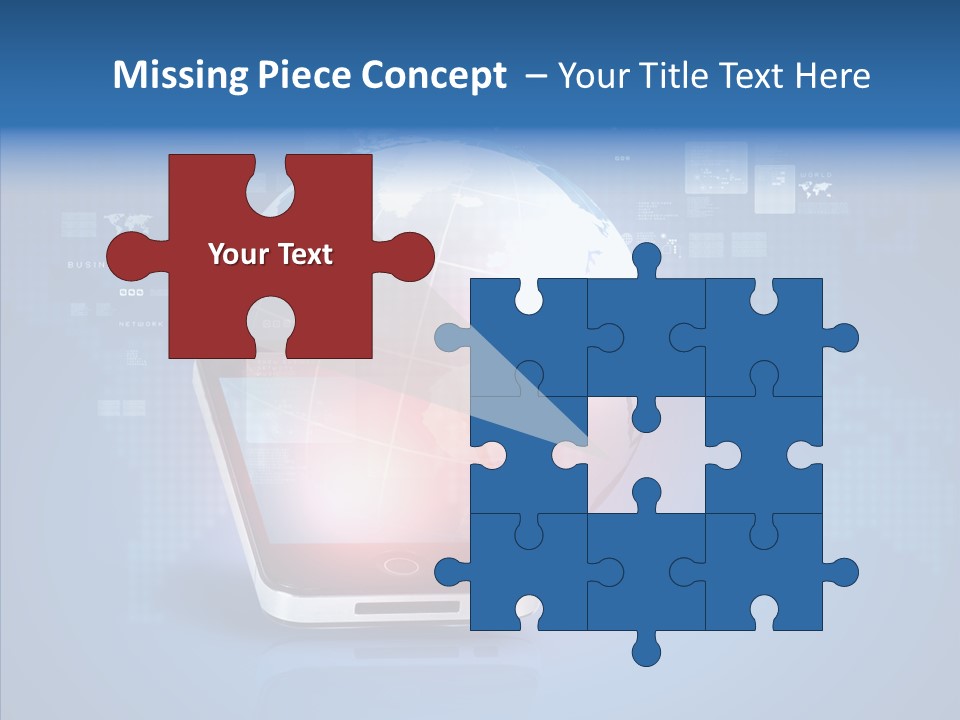 Laptop Smartphone Cloud PowerPoint Template