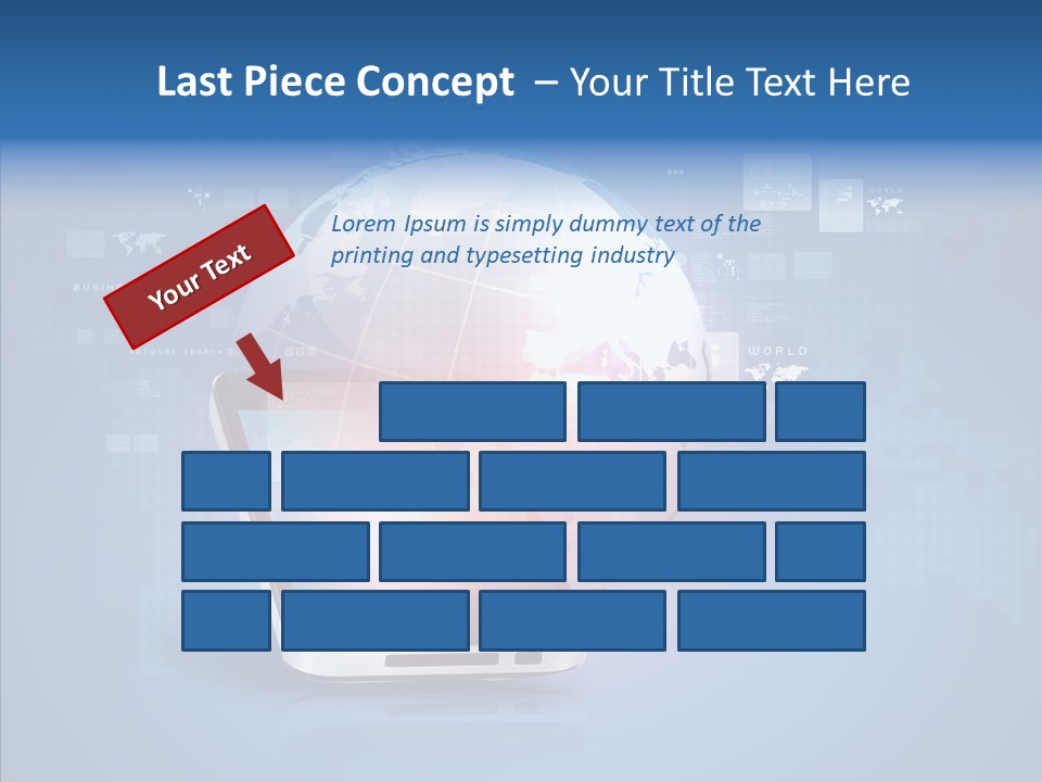 Laptop Smartphone Cloud PowerPoint Template