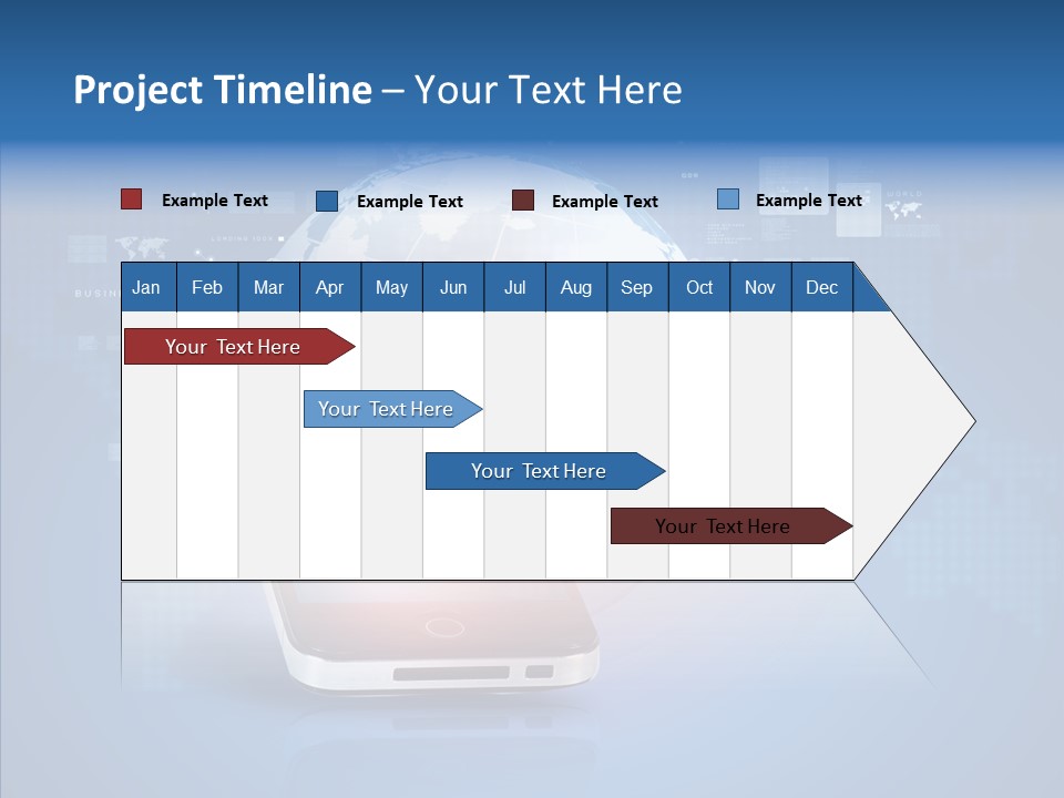 Laptop Smartphone Cloud PowerPoint Template