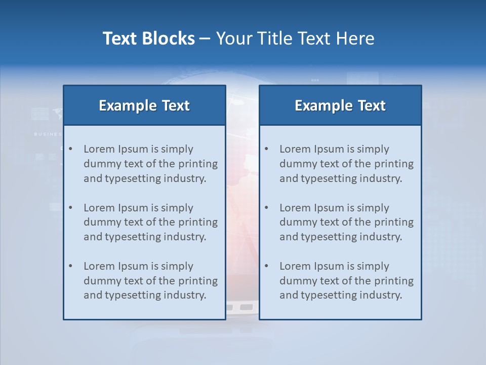 Laptop Smartphone Cloud PowerPoint Template