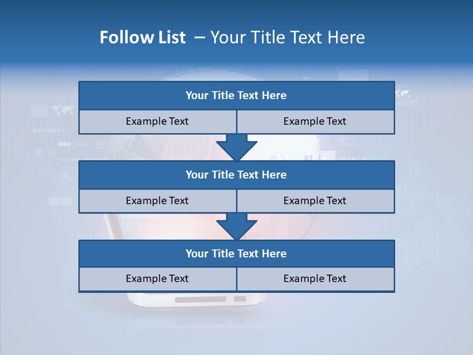 Laptop Smartphone Cloud PowerPoint Template