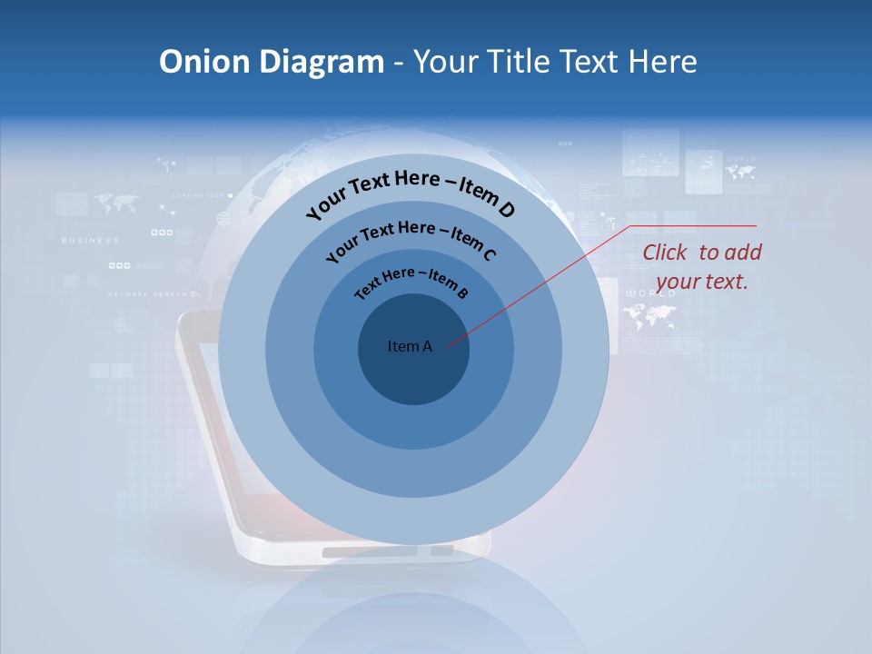 Laptop Smartphone Cloud PowerPoint Template