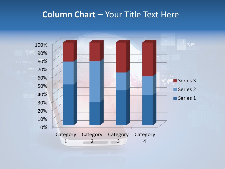 Laptop Smartphone Cloud PowerPoint Template