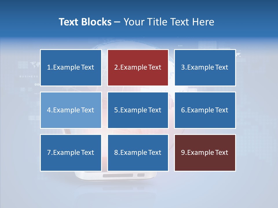 Laptop Smartphone Cloud PowerPoint Template