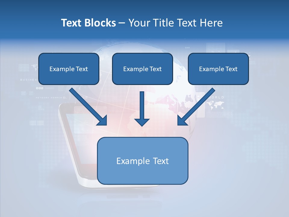Laptop Smartphone Cloud PowerPoint Template
