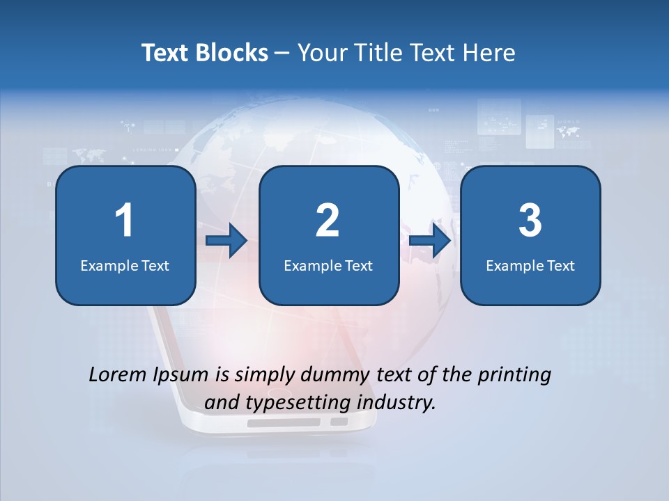Laptop Smartphone Cloud PowerPoint Template