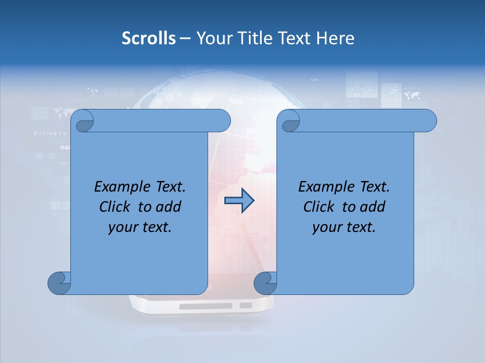 Laptop Smartphone Cloud PowerPoint Template