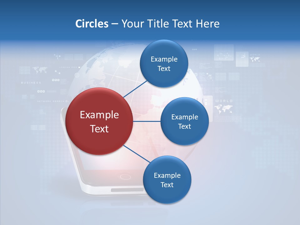 Laptop Smartphone Cloud PowerPoint Template
