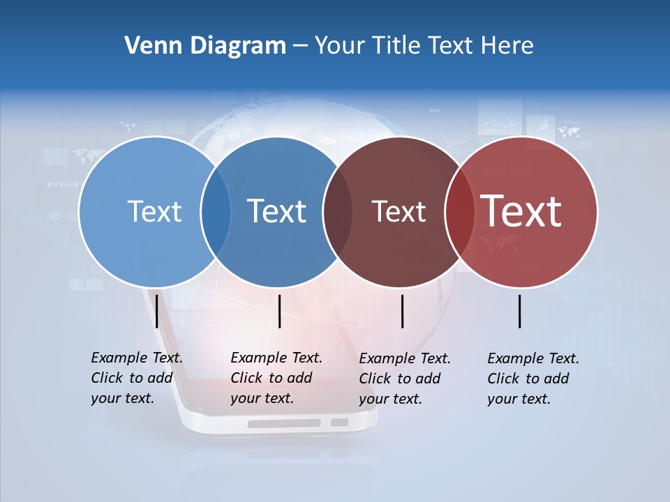 Laptop Smartphone Cloud PowerPoint Template