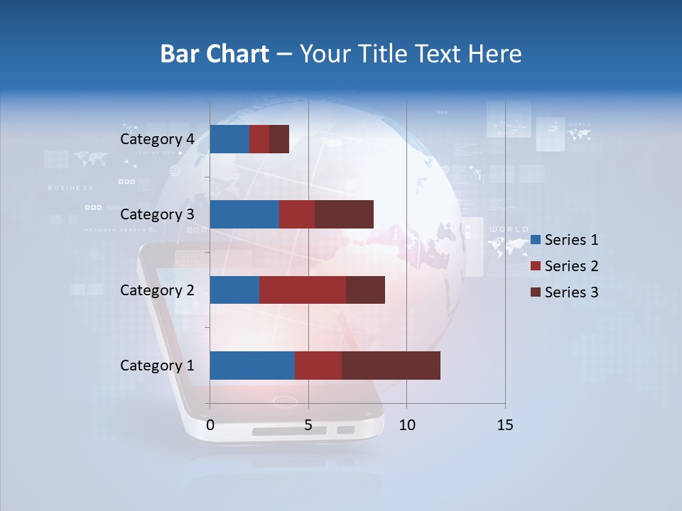 Laptop Smartphone Cloud PowerPoint Template